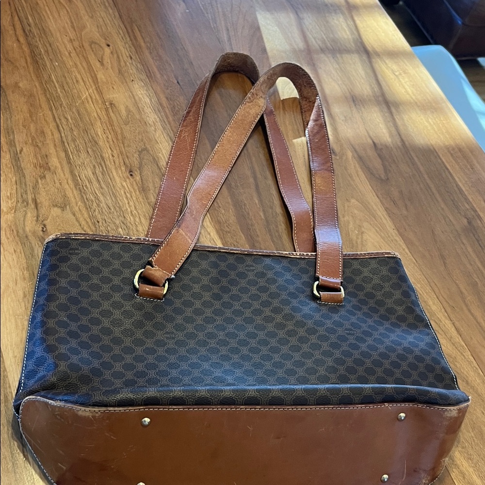 Celine Brown and Black Shoulder Bag